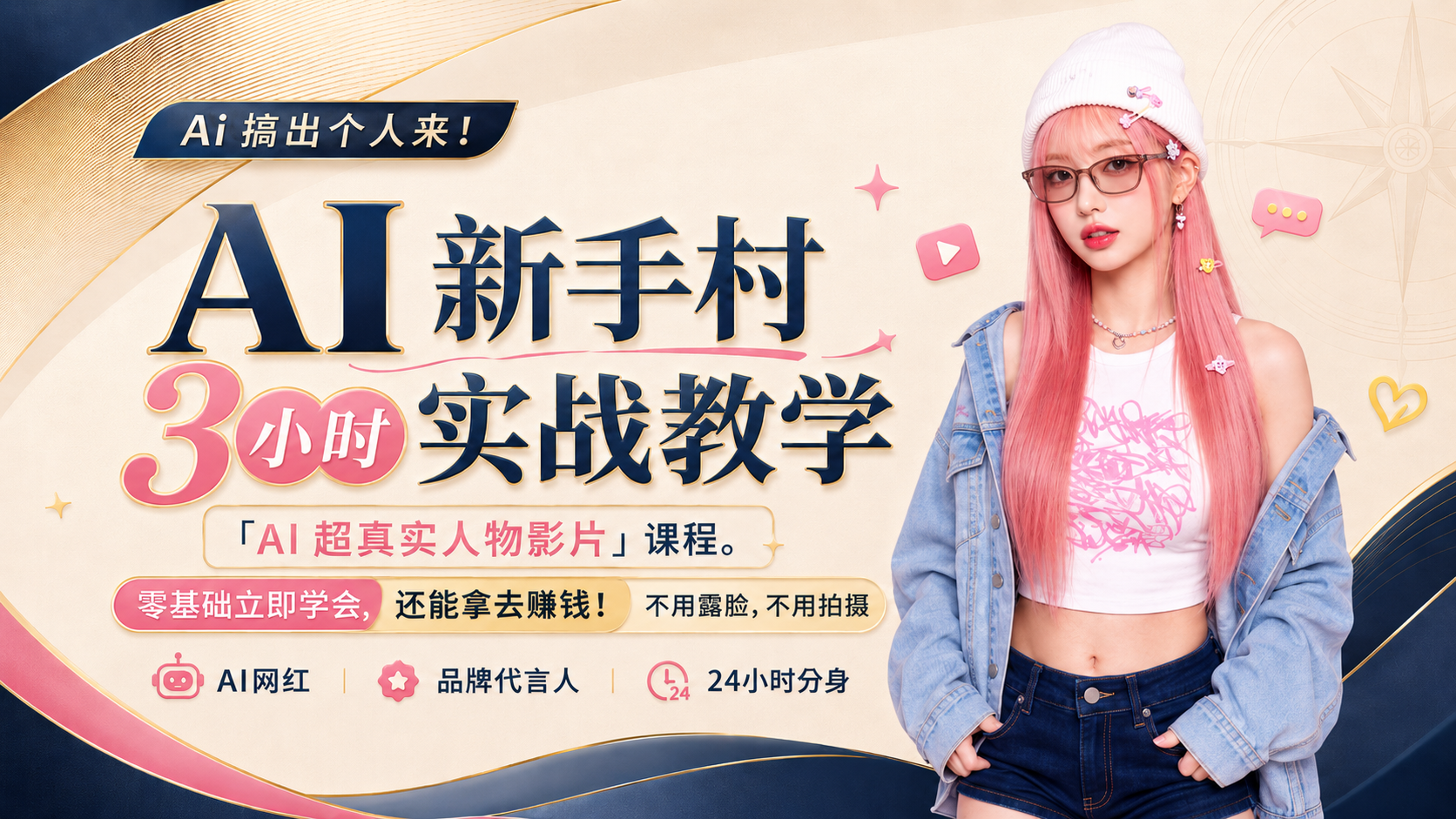 AI 创作者基础完整班 — 零基础也能快速上手做出 AI 真人影片